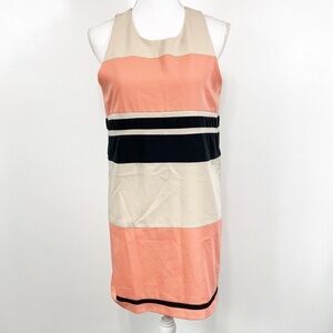 C. Luce Striped Sleeveless Shift Dress Medium